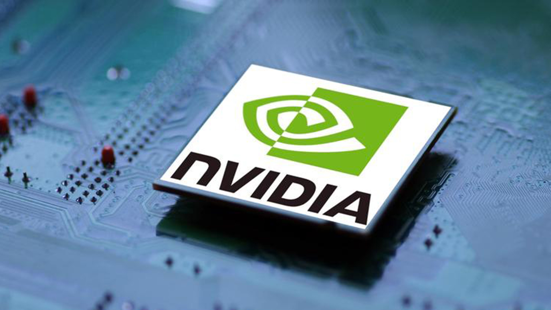 NVIDIA英偉達logo設計(jì)芯片效果/