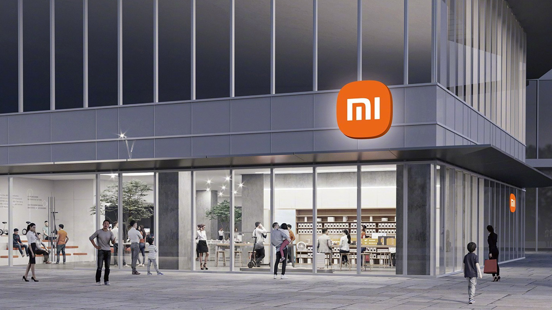 小(xiǎo)米新LOGO設計(jì)戶外(wài)标識