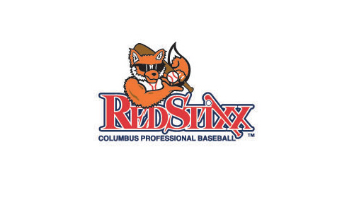 REDSTIXX，棒球俱樂(yuè)部的(de)LOGO設計(jì)，加上(shàng)卡通(tōng)熊圖案，紅(hóng)色為(wèi)主體(tǐ)色