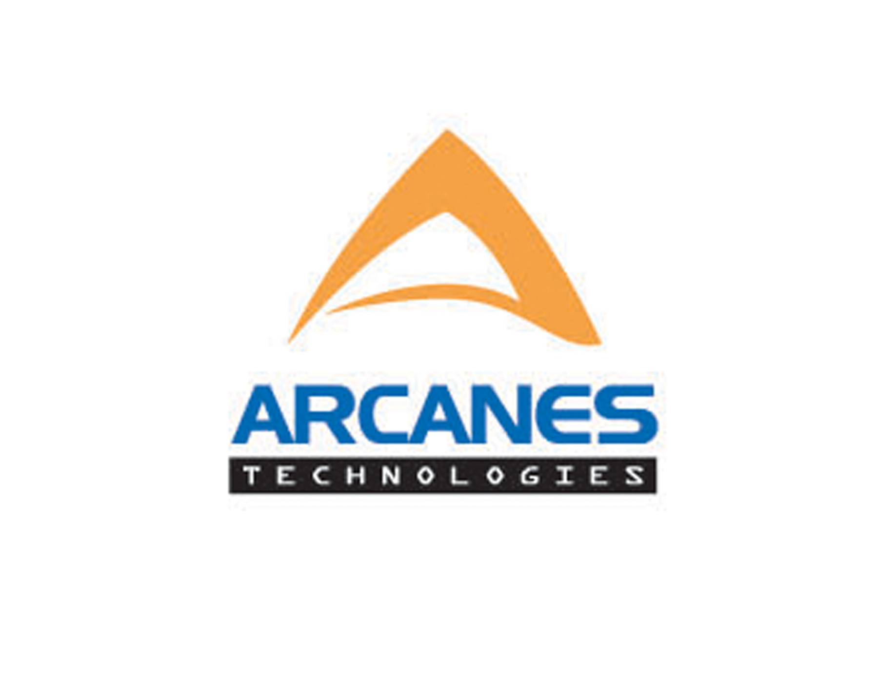 ARCANES投資公司logo創意以金(jīn)色的(de)A字母為(wèi)主體(tǐ)圖案，配合品牌全稱簡潔易記。