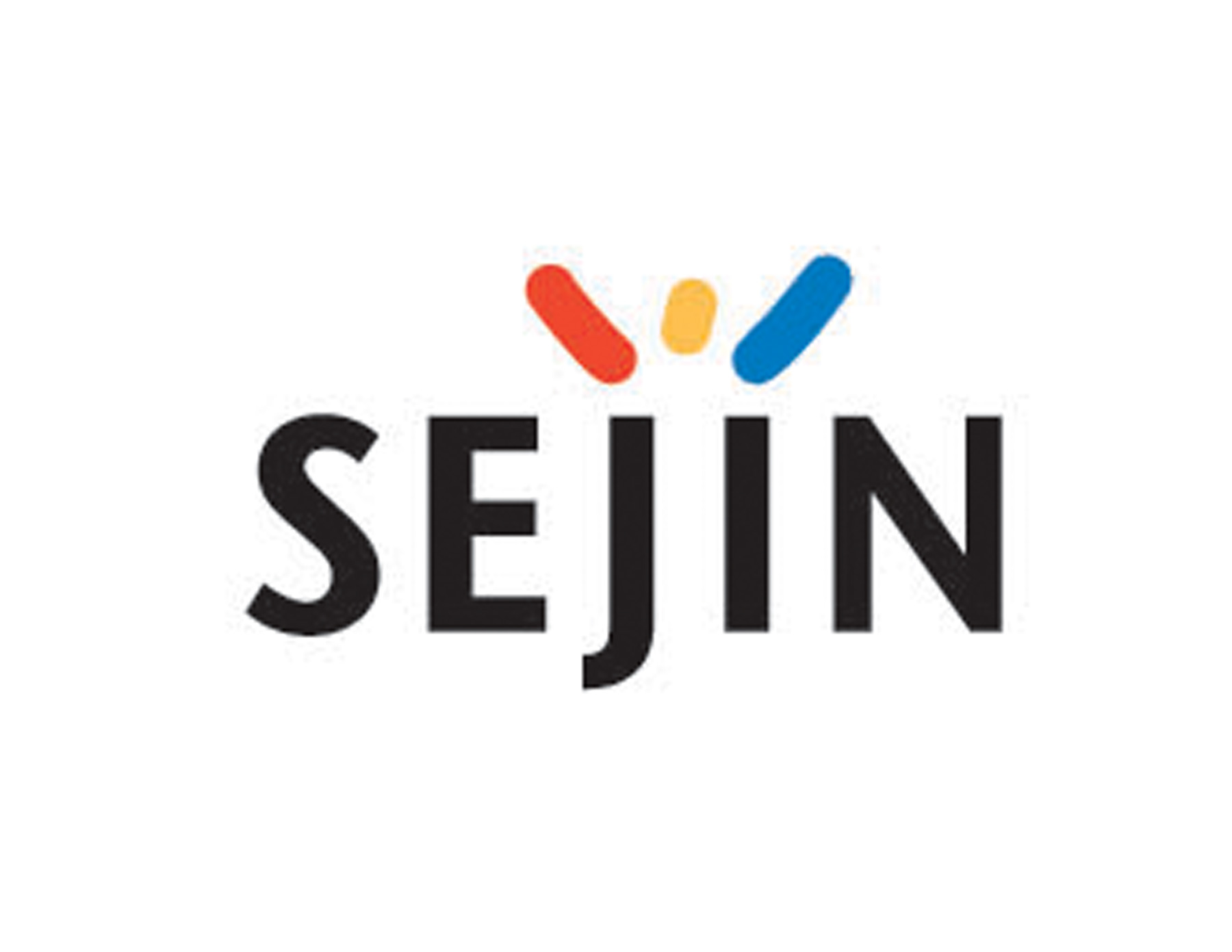 少(shǎo)兒(ér)培訓LOGO設計(jì)SEJIN以J字母上(shàng)方的(de)圓點七妙設計(jì)為(wèi)張開(kāi)雙臂的(de)人(rén)物(wù)圖案，象征積極陽光(guāng)快(kuài)樂(yuè)。