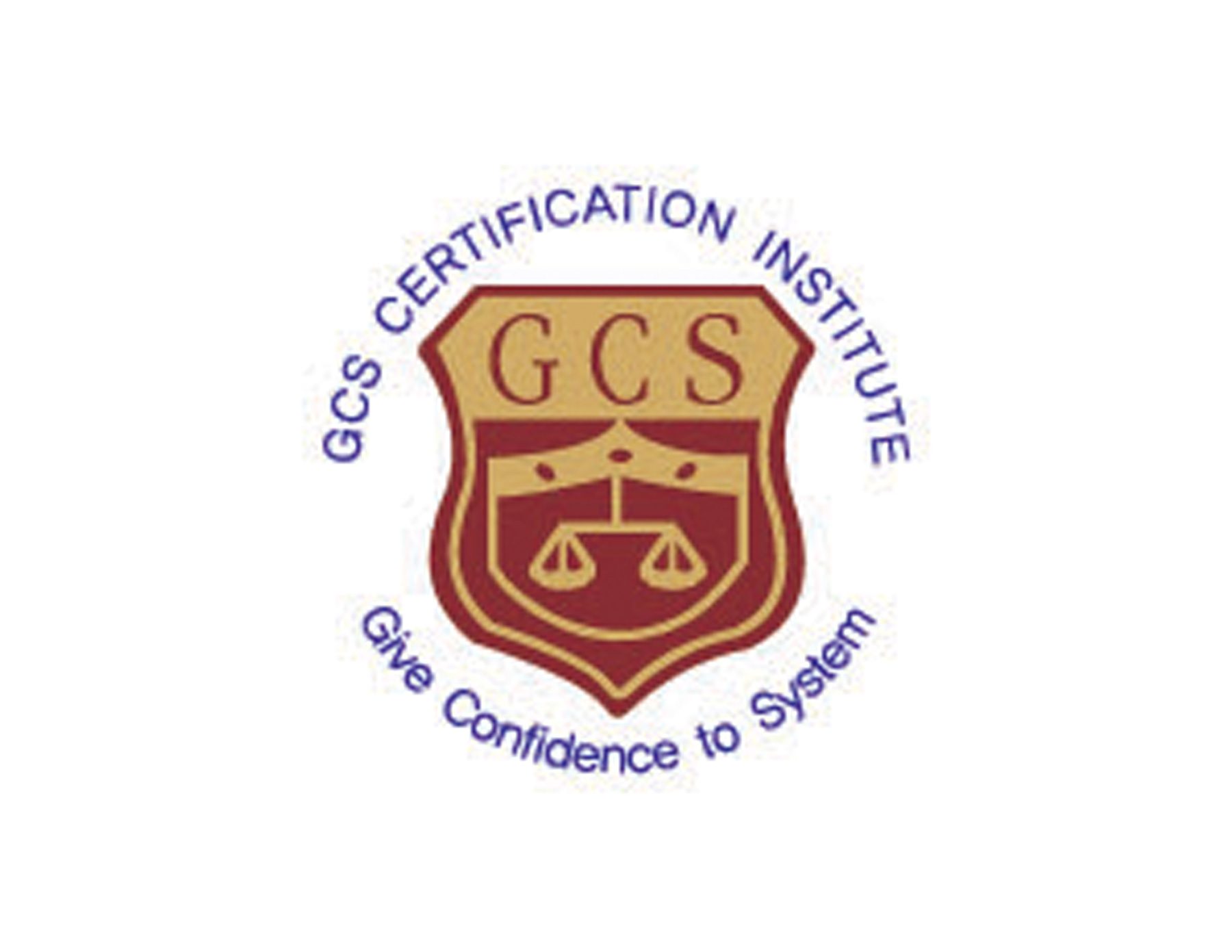 GCS深紅(hóng)色的(de)盾形加入天秤設計(jì)元素來(lái)體(tǐ)現(xiàn)律師(shī)行(xíng)業(yè)特征