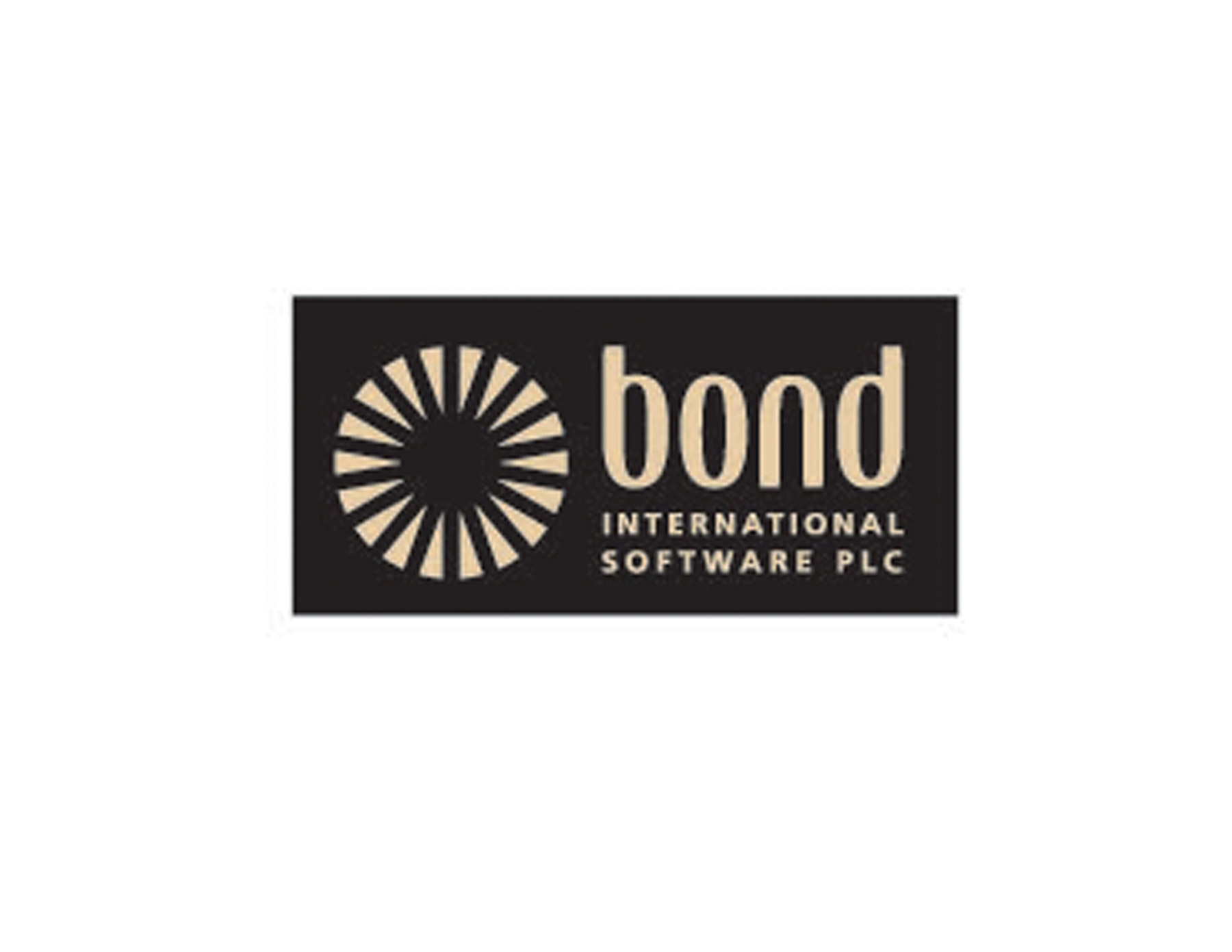 BOND品牌設計(jì)公司标志(zhì)以黑(hēi)底金(jīn)色體(tǐ)現(xiàn)高(gāo)端，圓形向外(wài)發散的(de)圖形元素代表擴展。