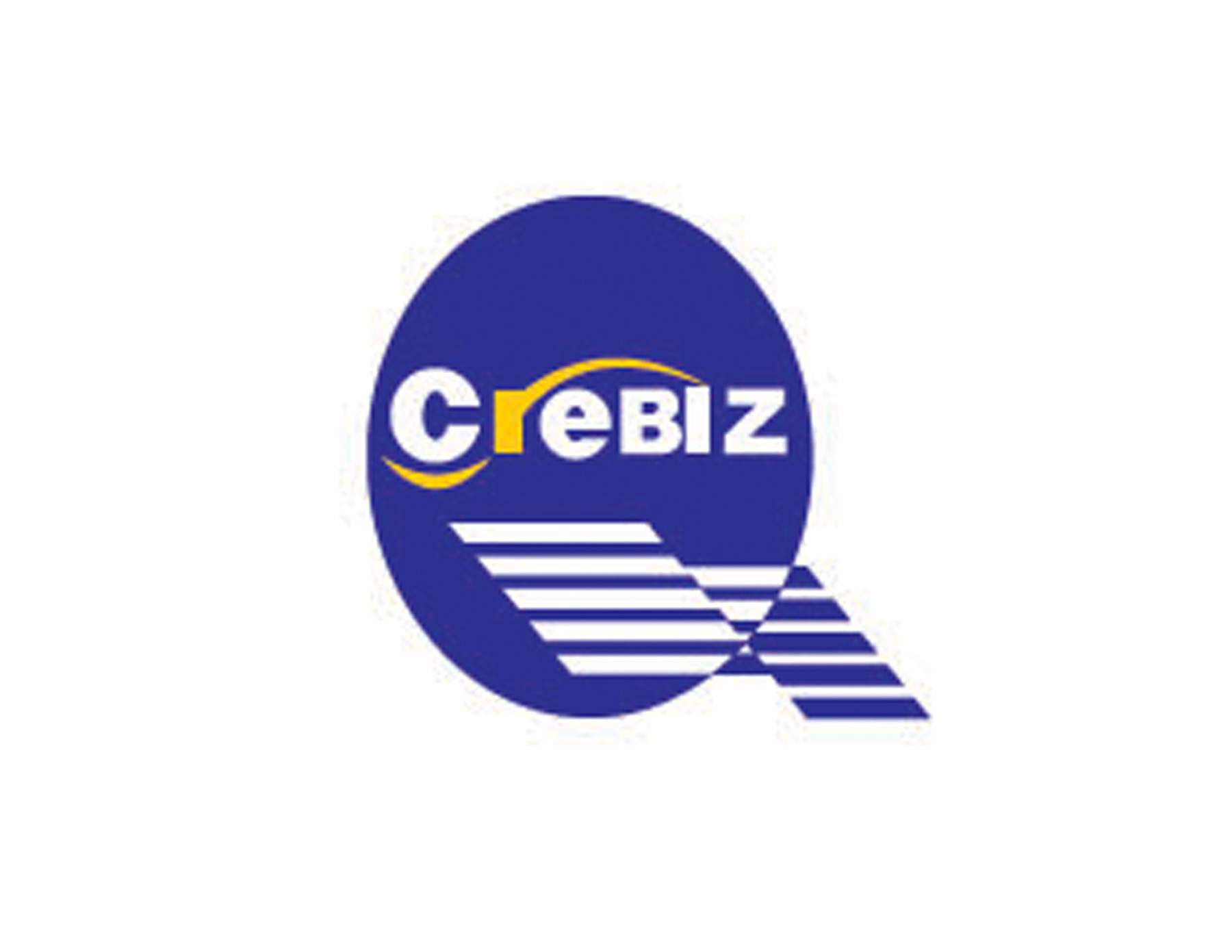CreBiz物(wù)流企業(yè)LOGO設計(jì)創意采用(yòng)了(le)陰陽面的(de)設計(jì)手法和(hé)深藍(lán)的(de)圓形體(tǐ)現(xiàn)智慧